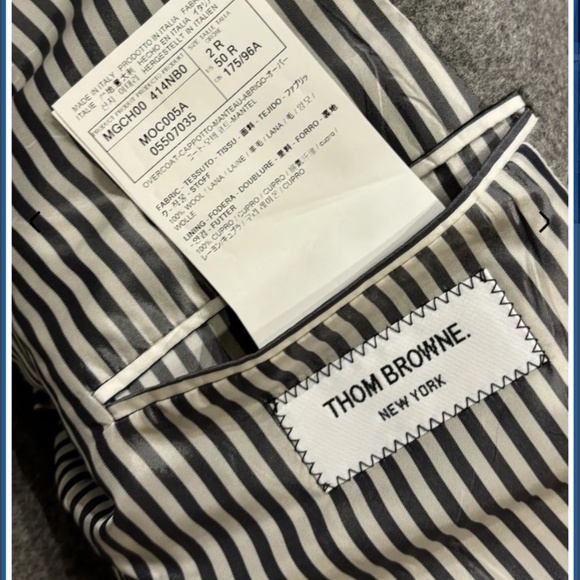 Thom Browne chesterfield wool coat jacket size 2 M/L - Picture 4 of 5